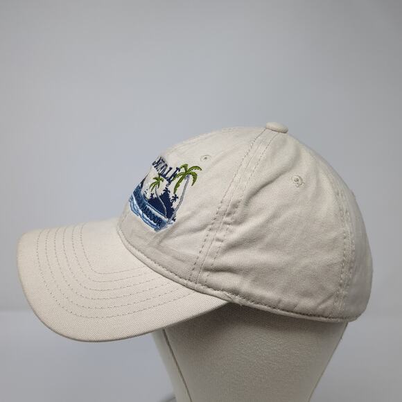 Margaritaville Cancun Slideback Hat Beige One Size Embroidered Outdoor - Picture 3 of 9